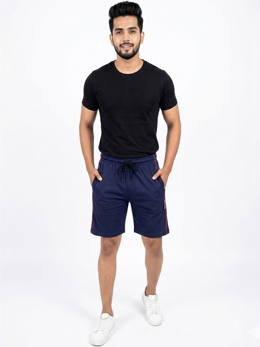 IndiWeaves Men High-Rise Shorts