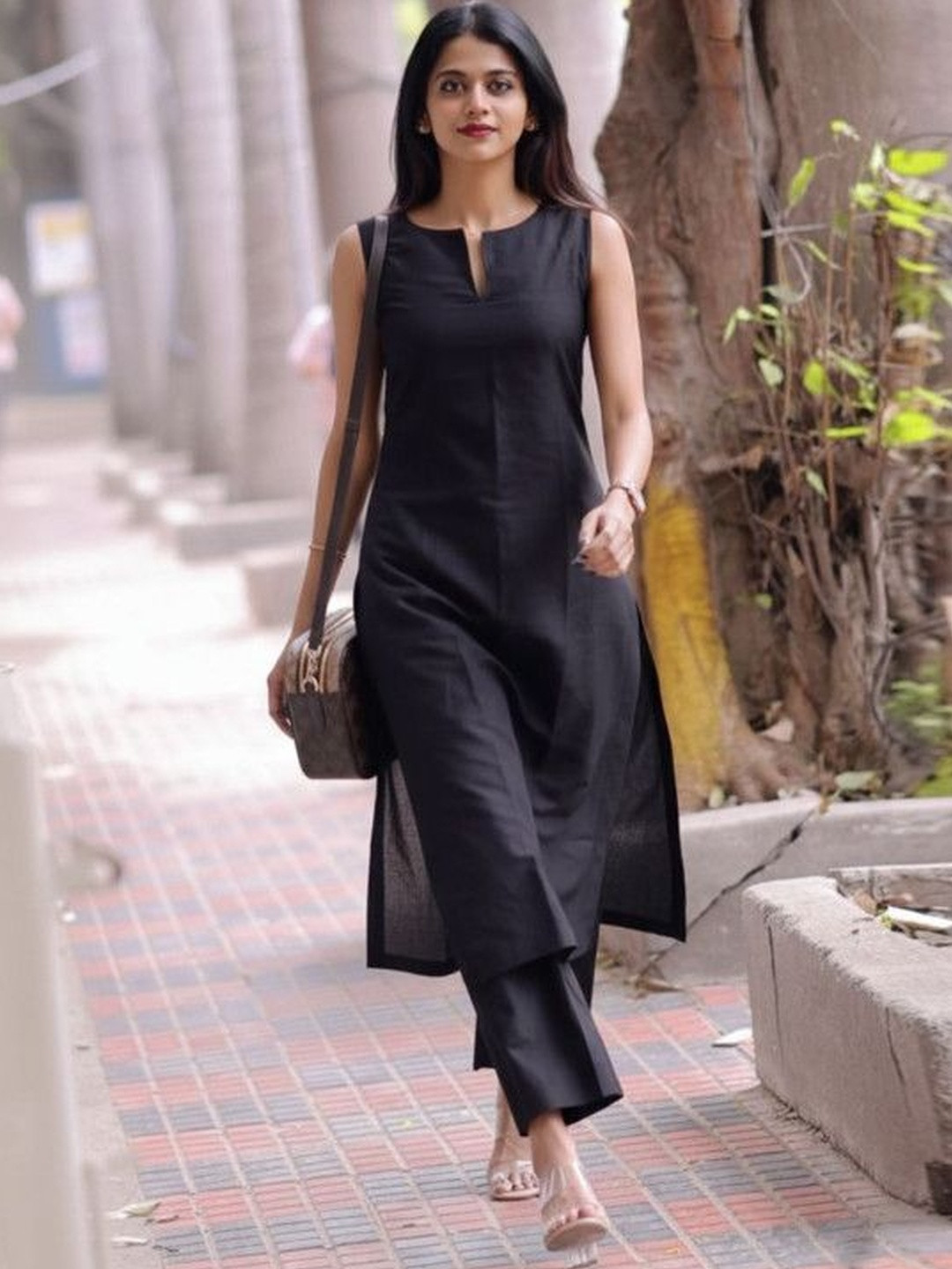 SANTOPERA DESIGNER Women Regular Kurti with Trousers