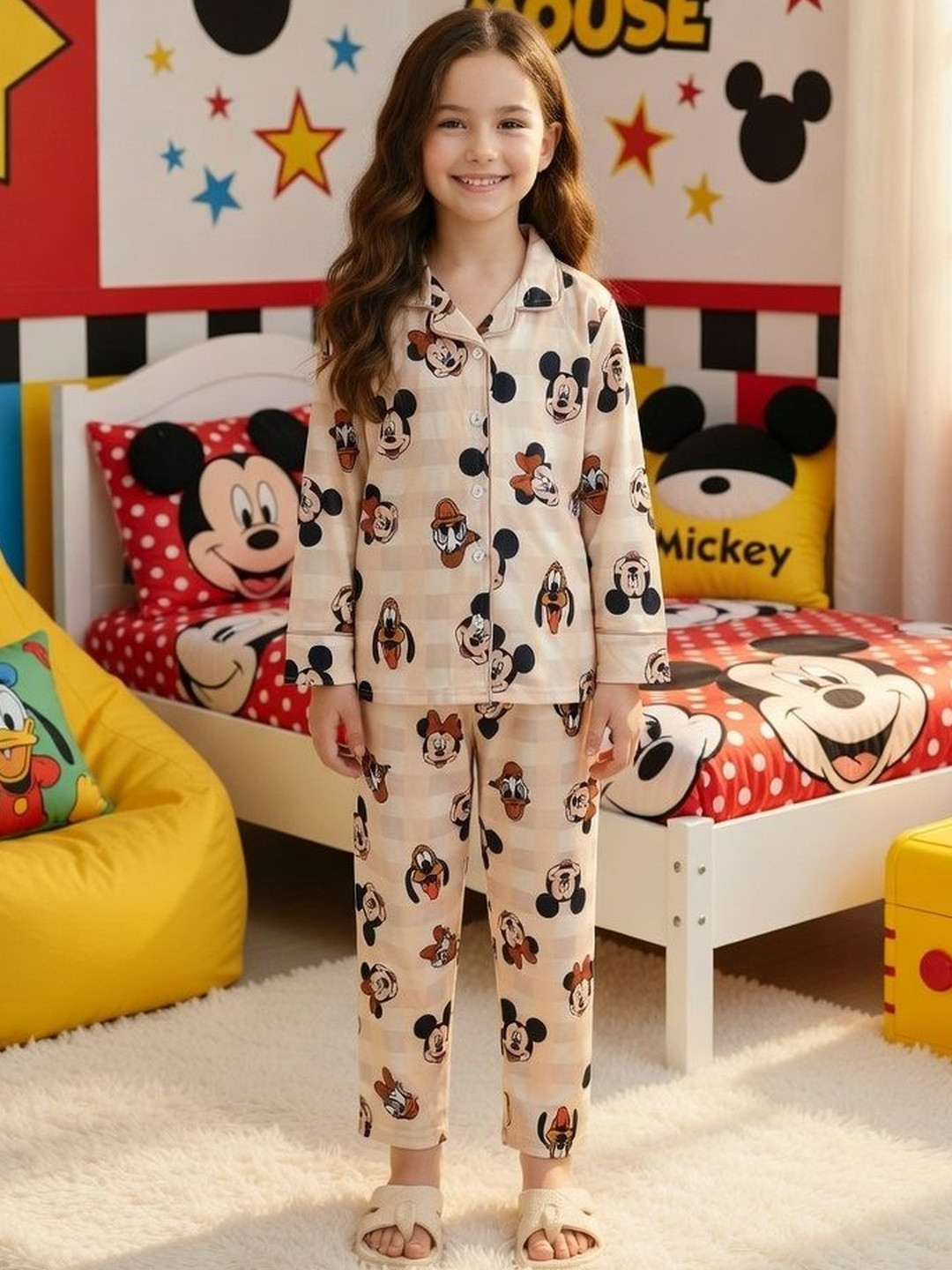 4JSTAR Girls Printed Night suit