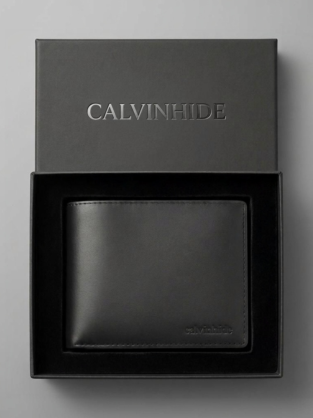Calvinhide Men Leather Two Fold Wallet