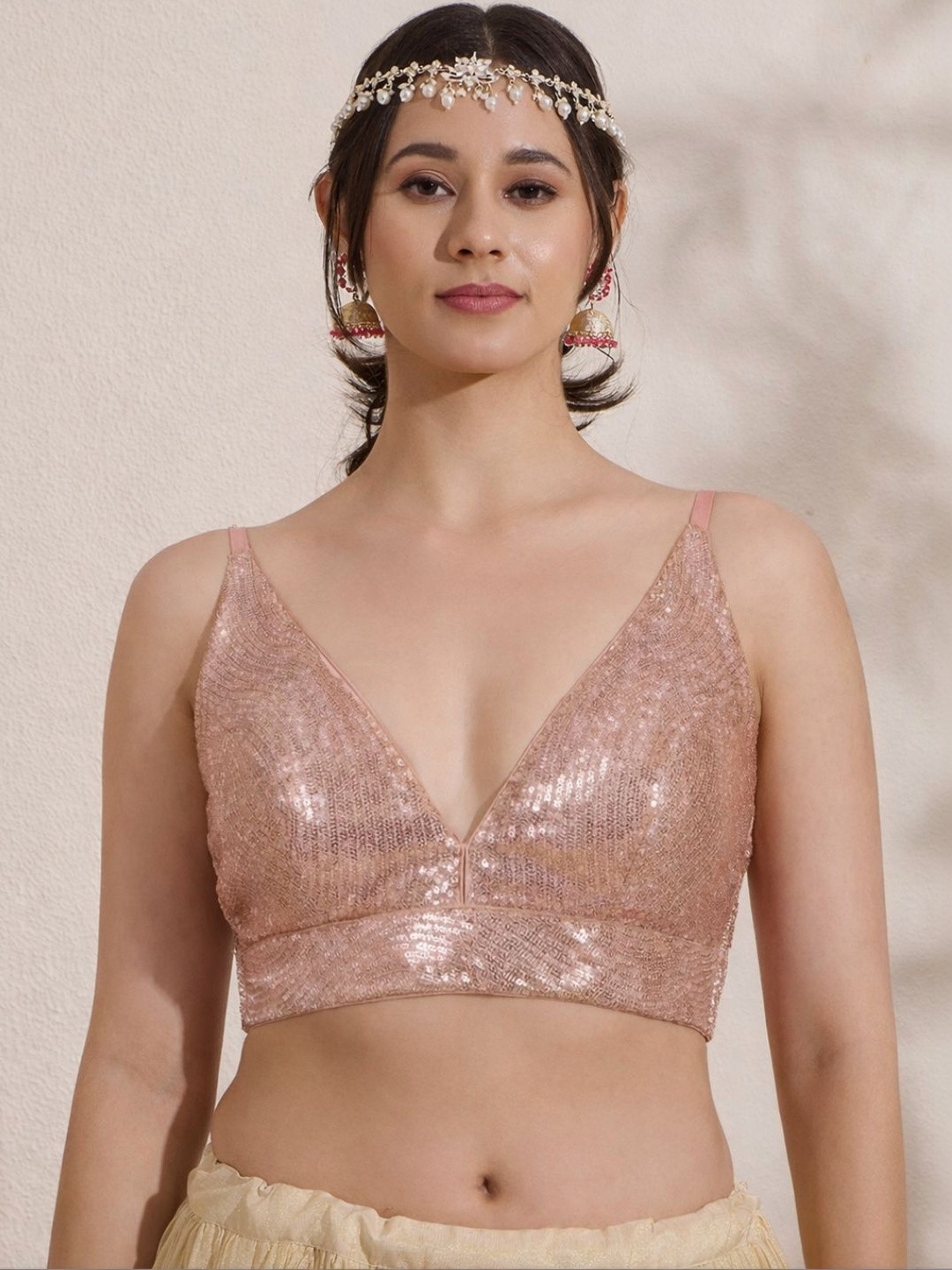 The Blouse Originals Silk Embellished Saree Blouse