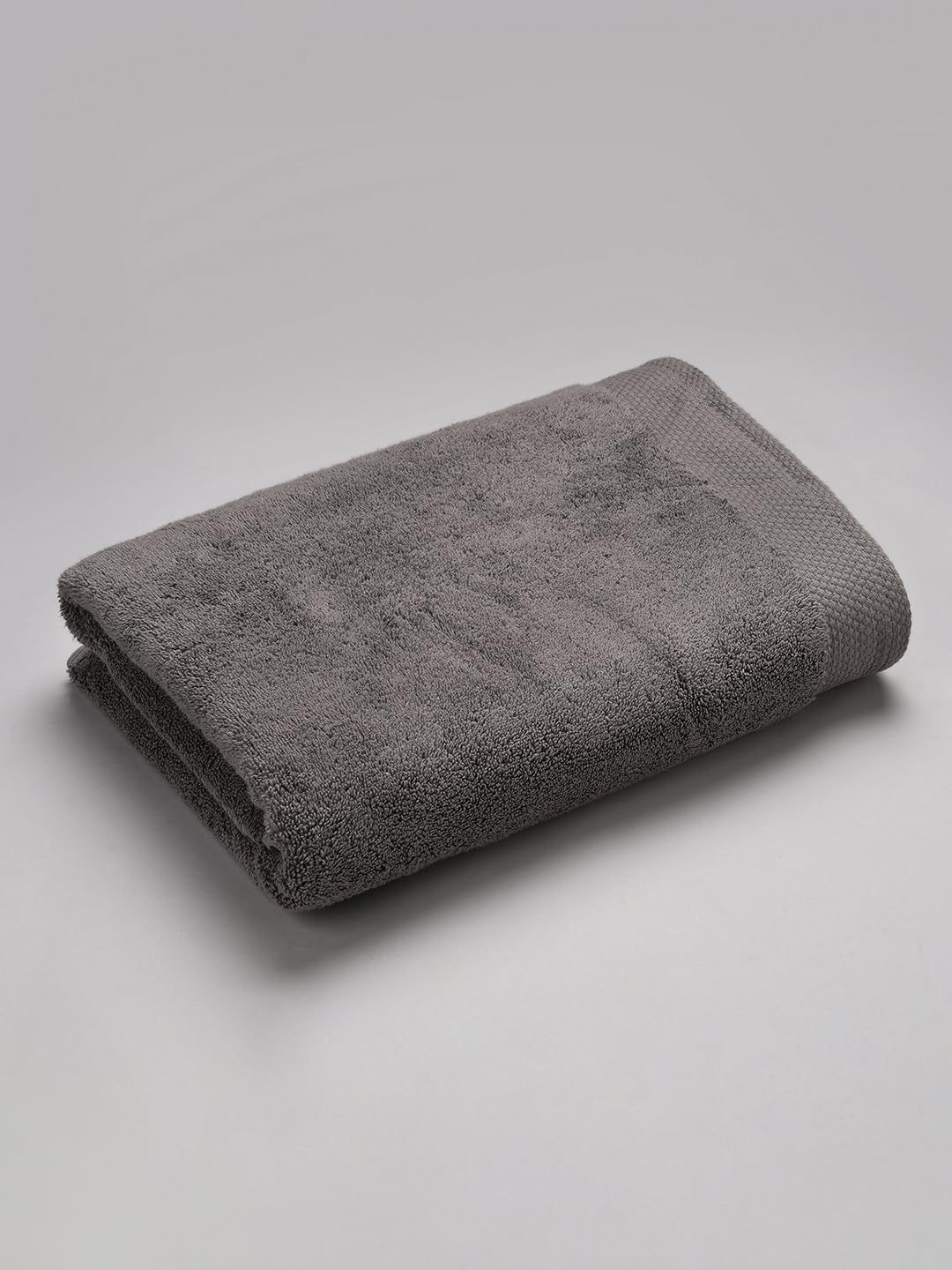 SPACES Grey 1 Cotton 670 GSM Bath Towel