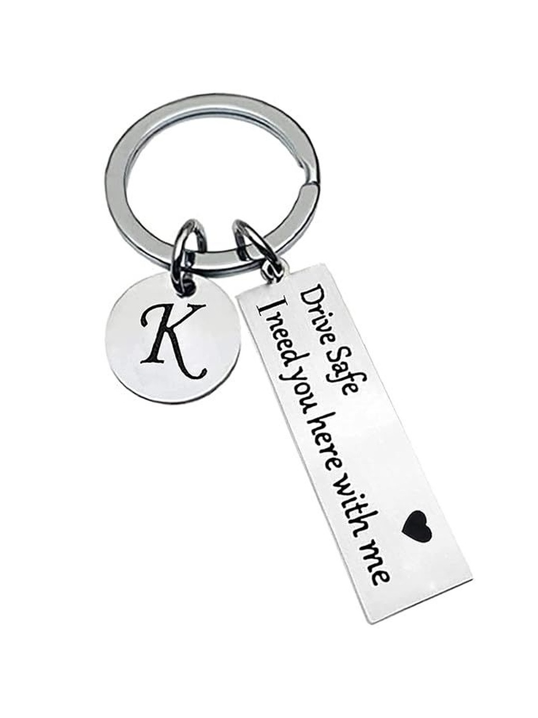 omuda K Alphabetic Key Chain