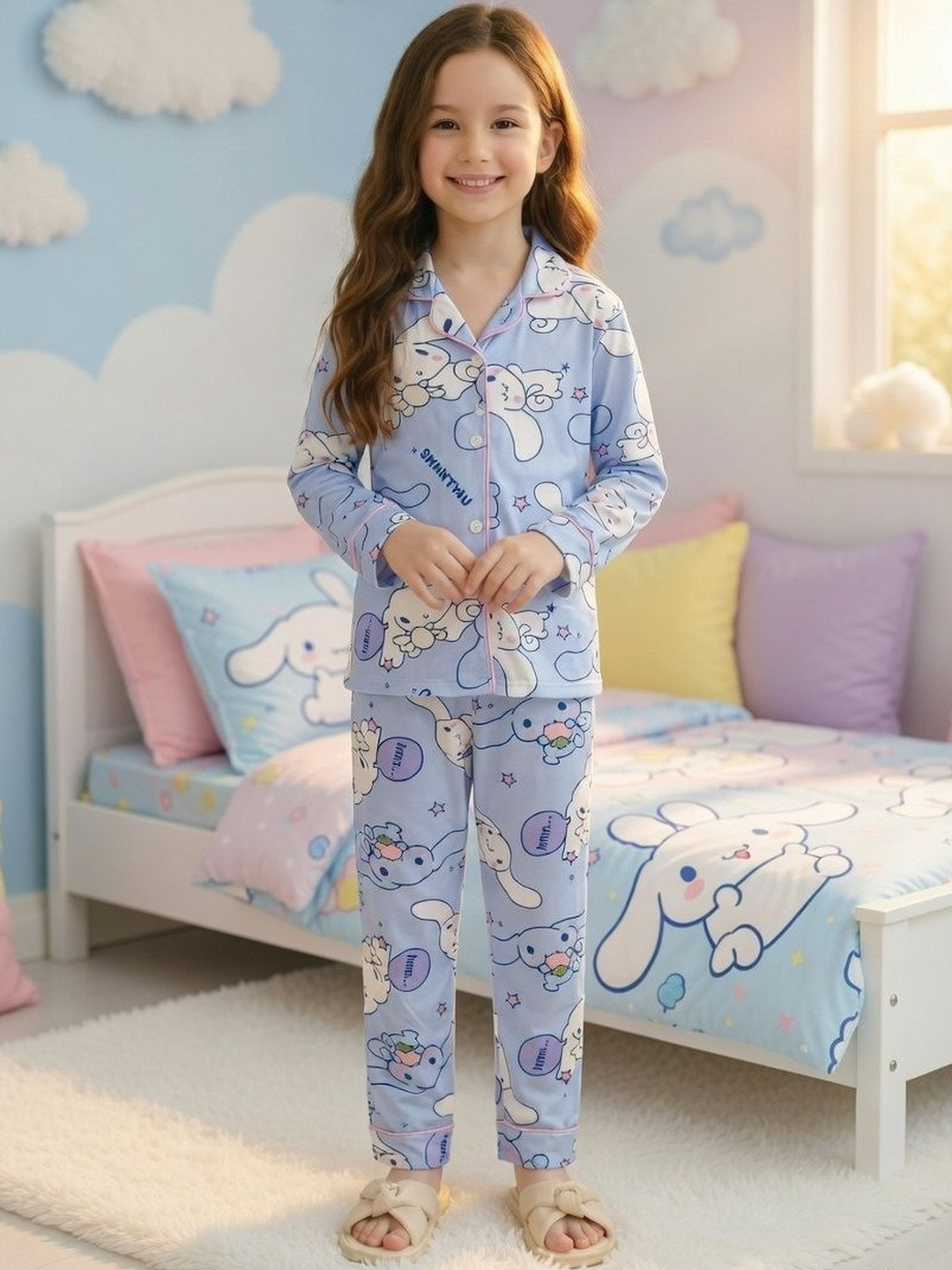 4JSTAR Girls Printed Night suit