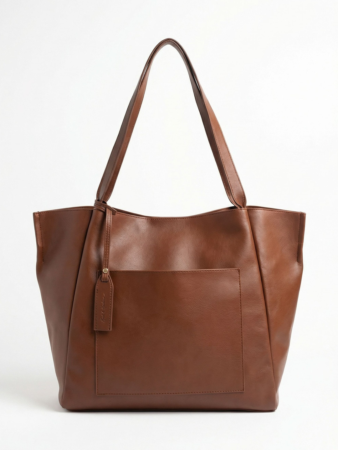 Mast & Harbour Solid Large Structured Shoulder Bag