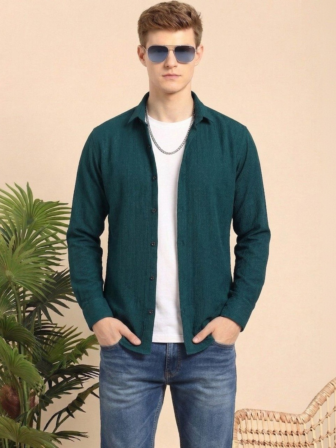 R.Code by The Roadster Life Co. Men Original Casual Shirt