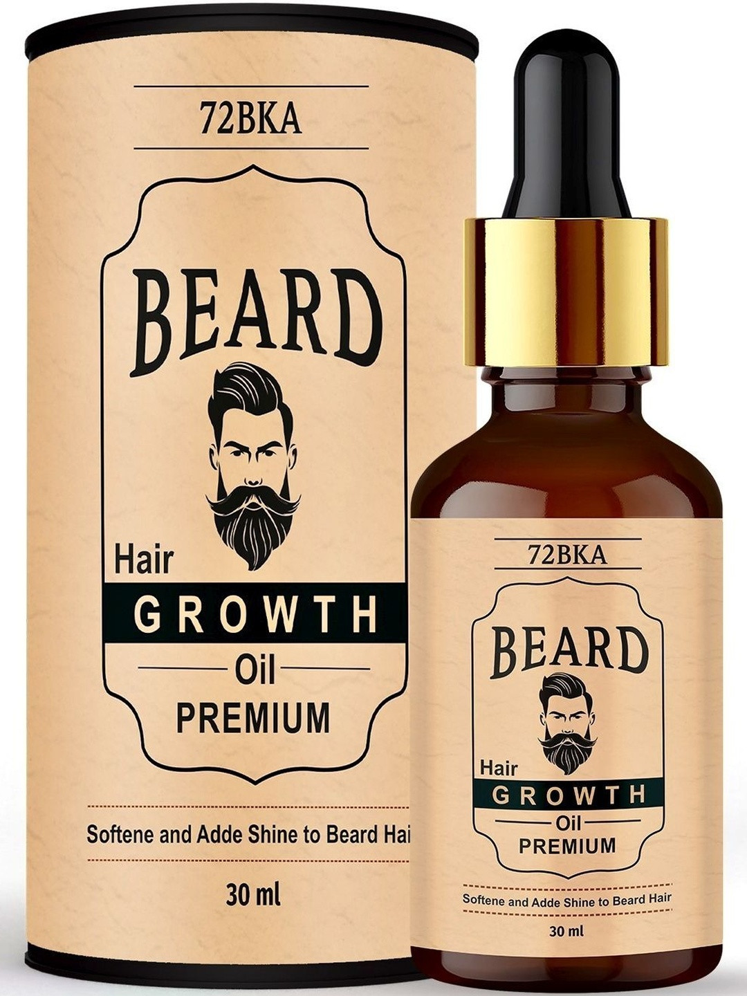 72BKA Beard Hair Growth Oil For Thinning & Scalp Hair - 30 ml