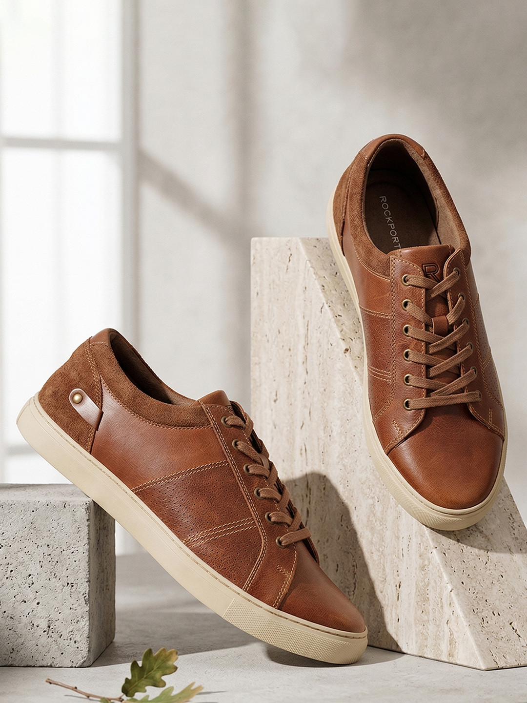 Rockport Men Leather Sneakers