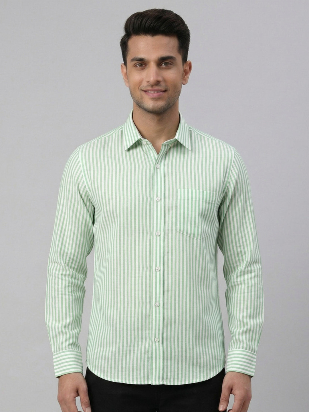 KHADARVAS Men Khadi Cotton Unstitched Shirt Fabric