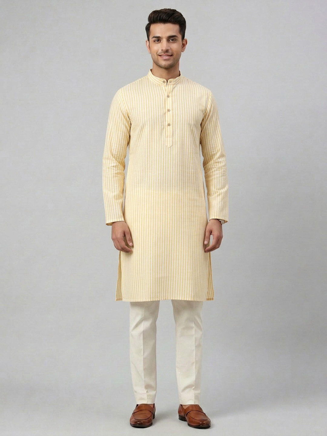 KHADARVAS Men Khadi Cotton Unstitched Kurta Fabric