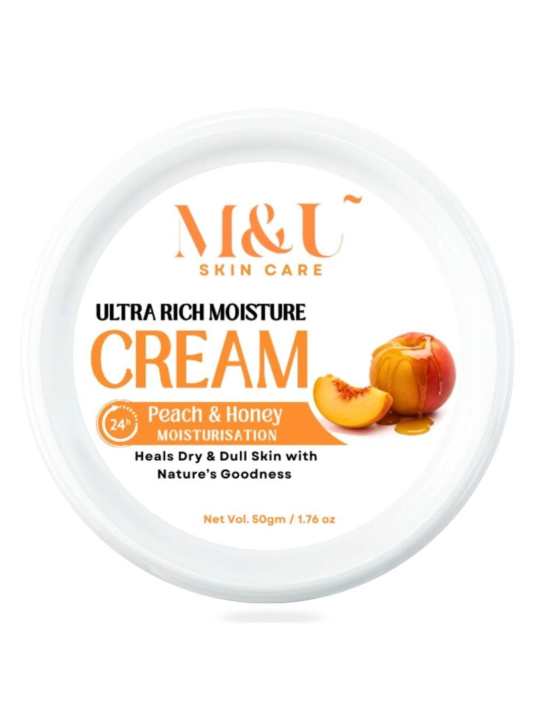 M&U Ultra Rich Moisture Cream With Peach & Honey - 50 g