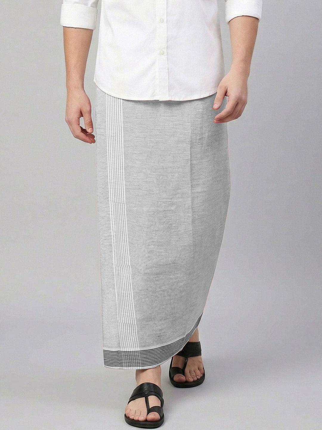 TUNI MANI Men Solid Cool Cotton Dhoti