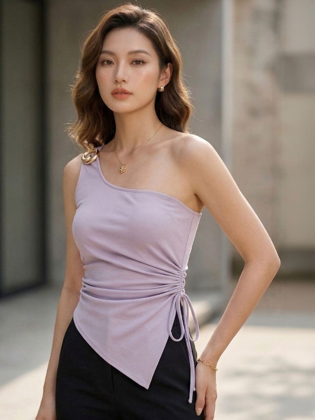 Pookiie One Shoulder Top