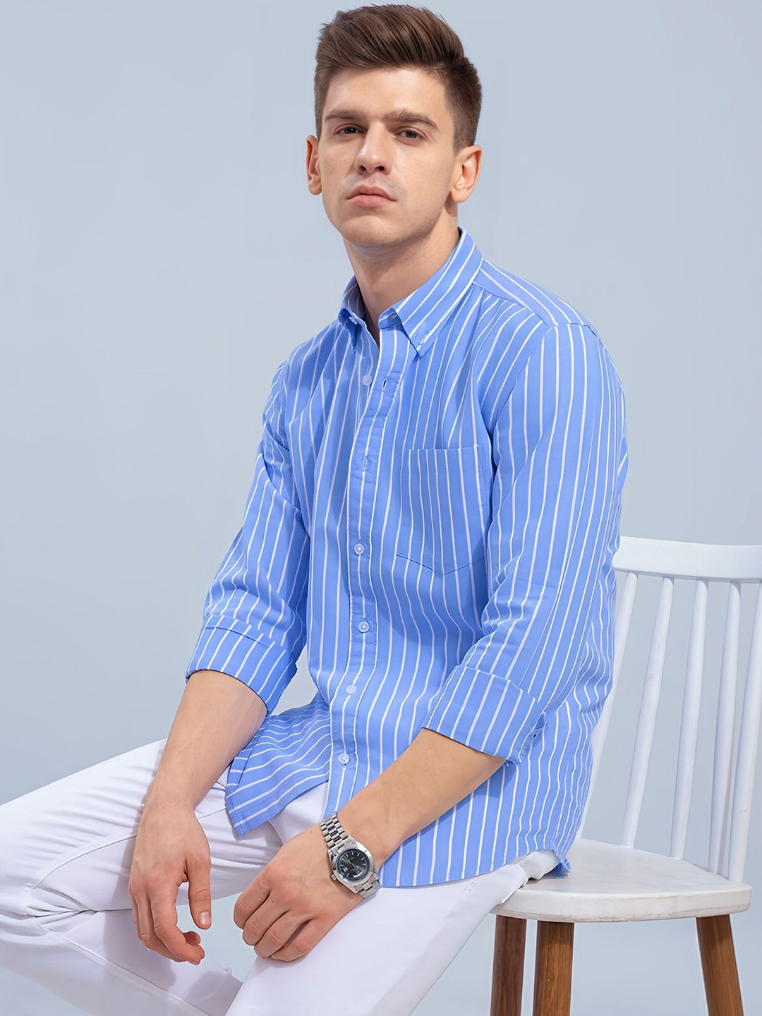HKV FASHION Men Comfort Striped Casual Shirt