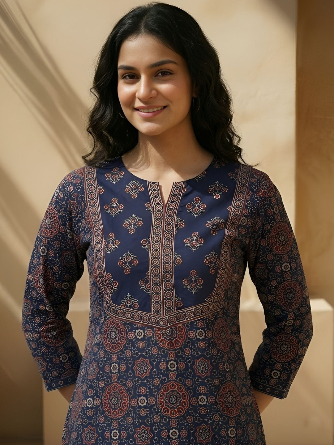 GULMEHAK Women Ethnic Motifs Printed Indie Prints Kurta