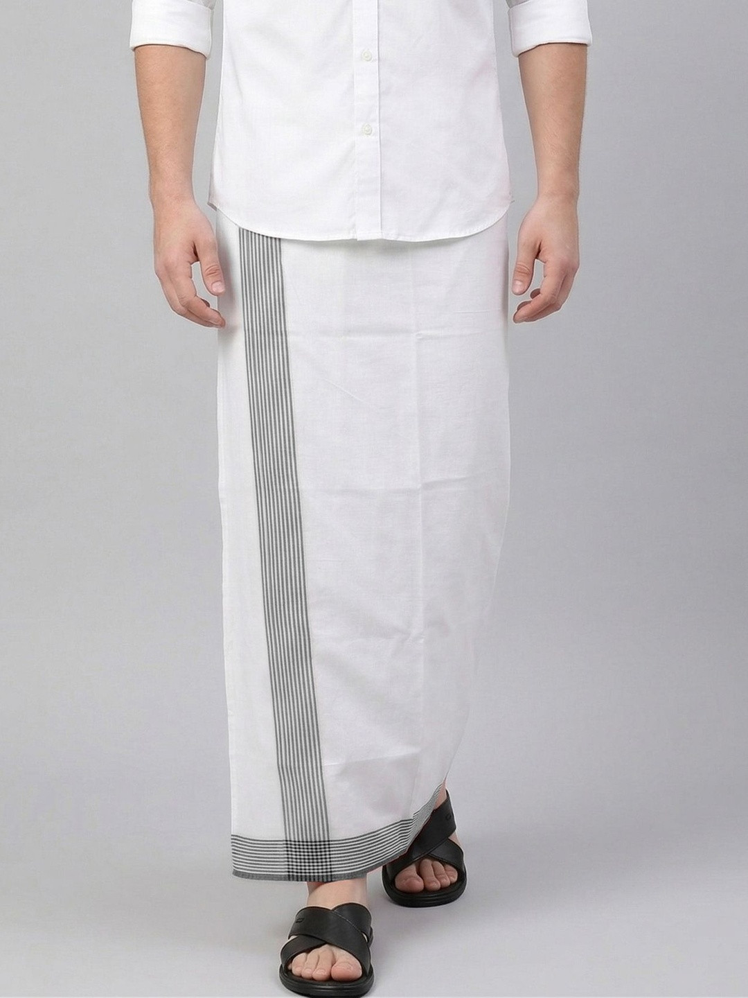 TUNI MANI Men Solid Cool Cotton Dhoti