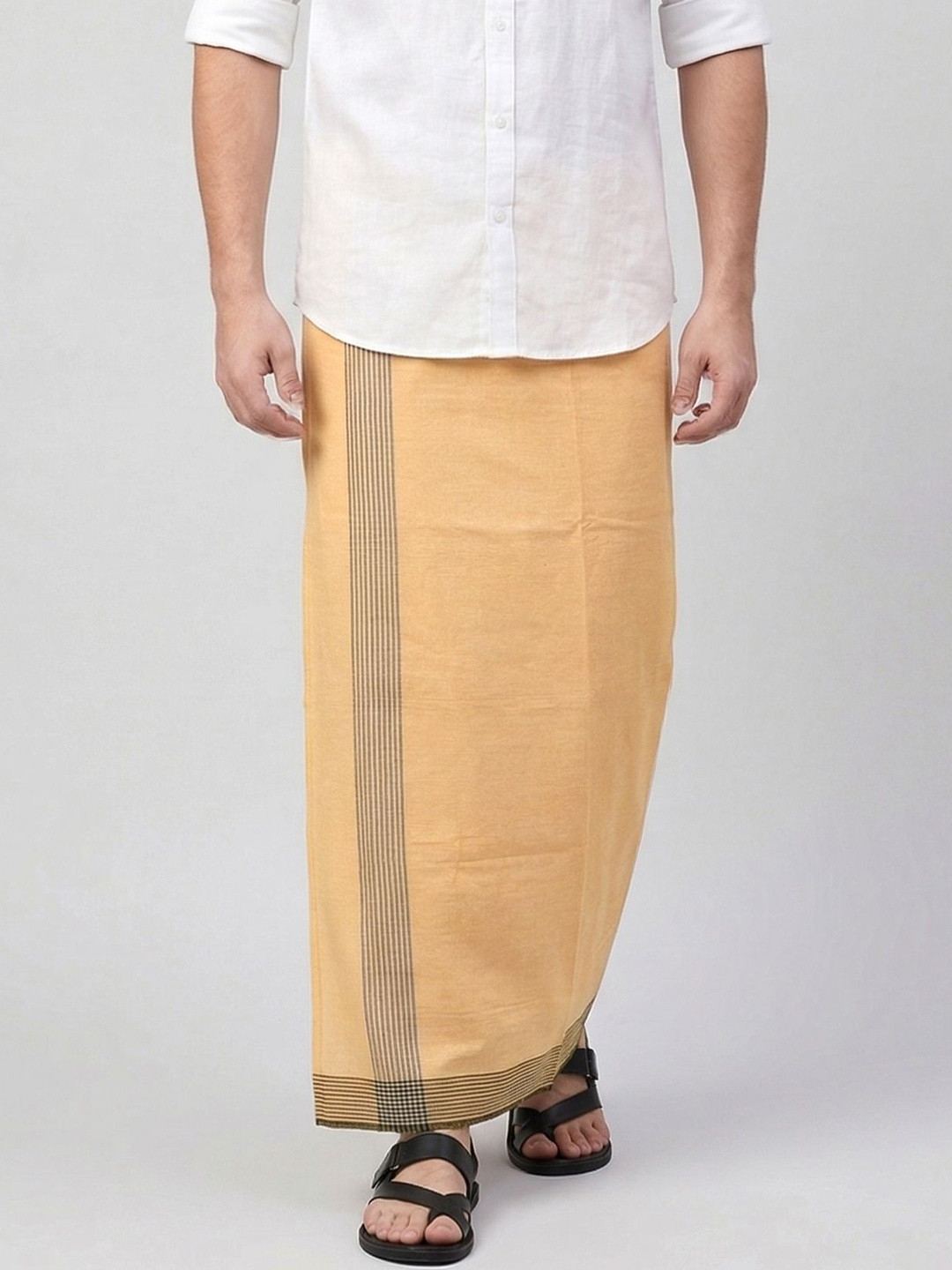 TUNI MANI Men Solid Cool Cotton Dhoti