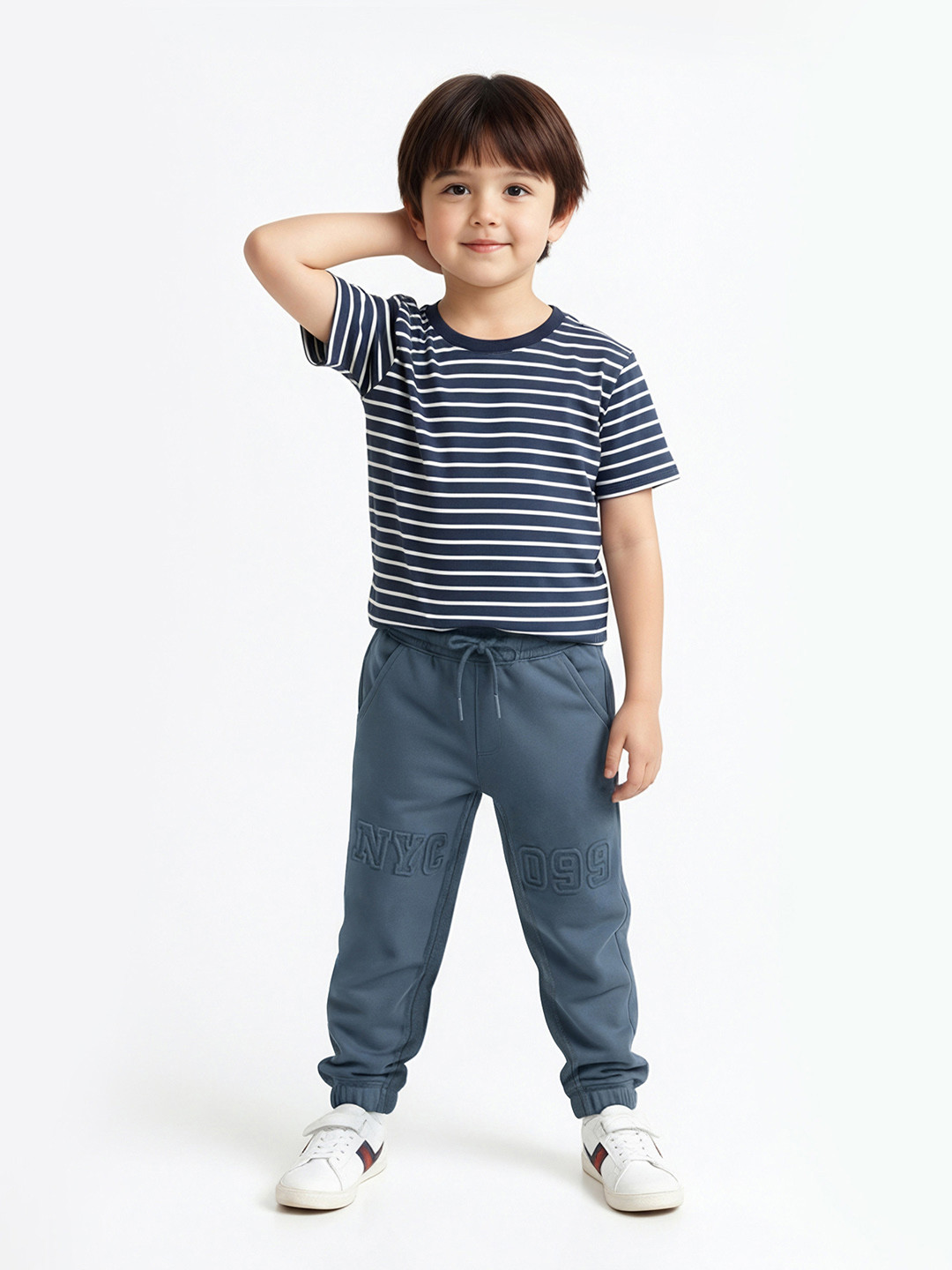 max Boys Jogger Mid-Rise Cotton Trousers