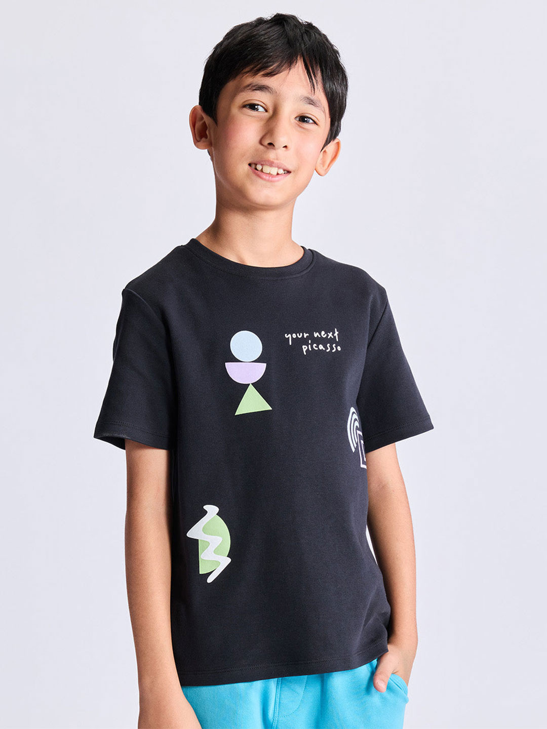 Dotokids Kids Relaxed Fit Printed Cotton T-Shirt