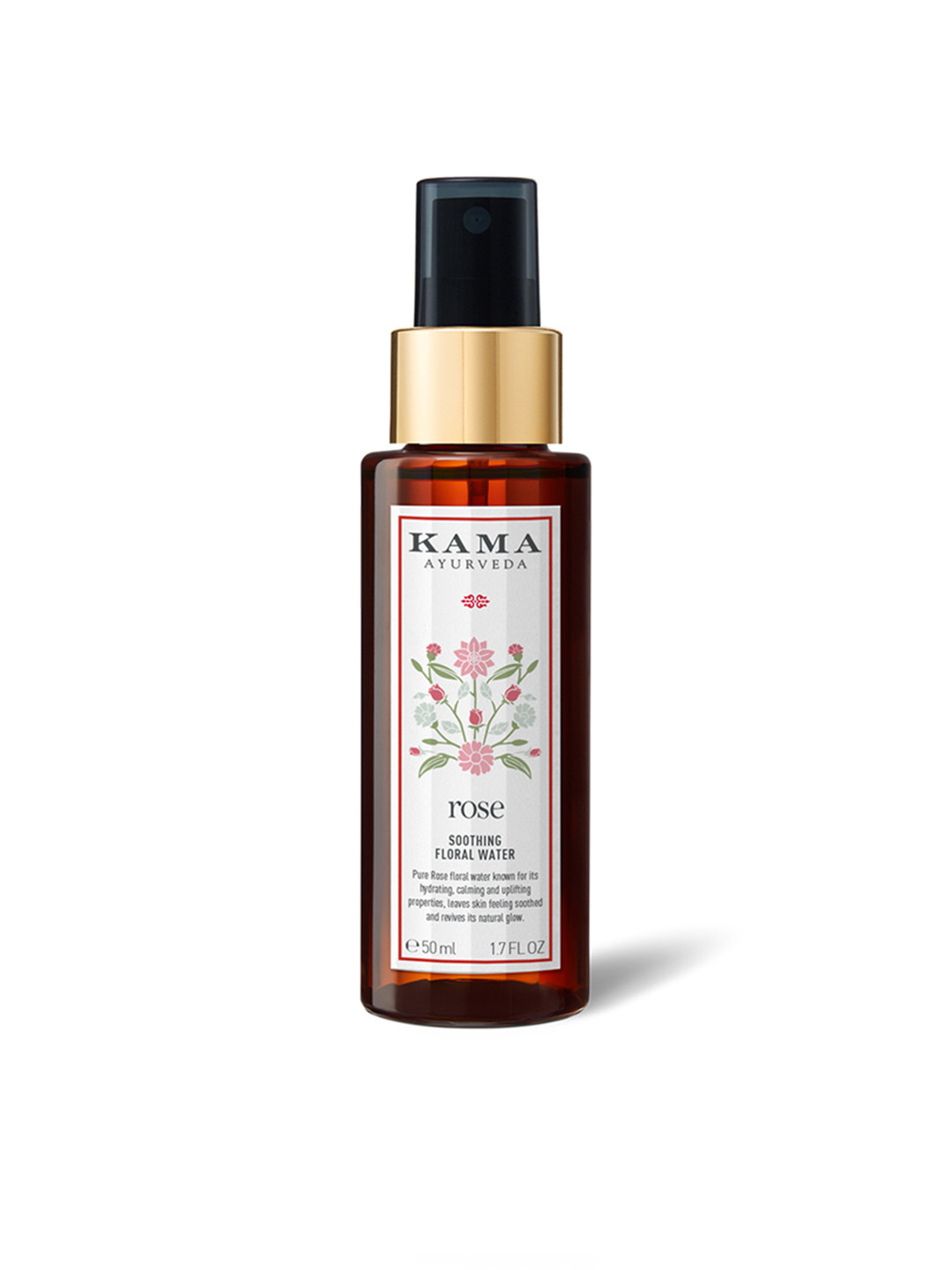 KAMA AYURVEDA Rose Soothing Floral Water Toner for Hydration & Toning - 50 ml