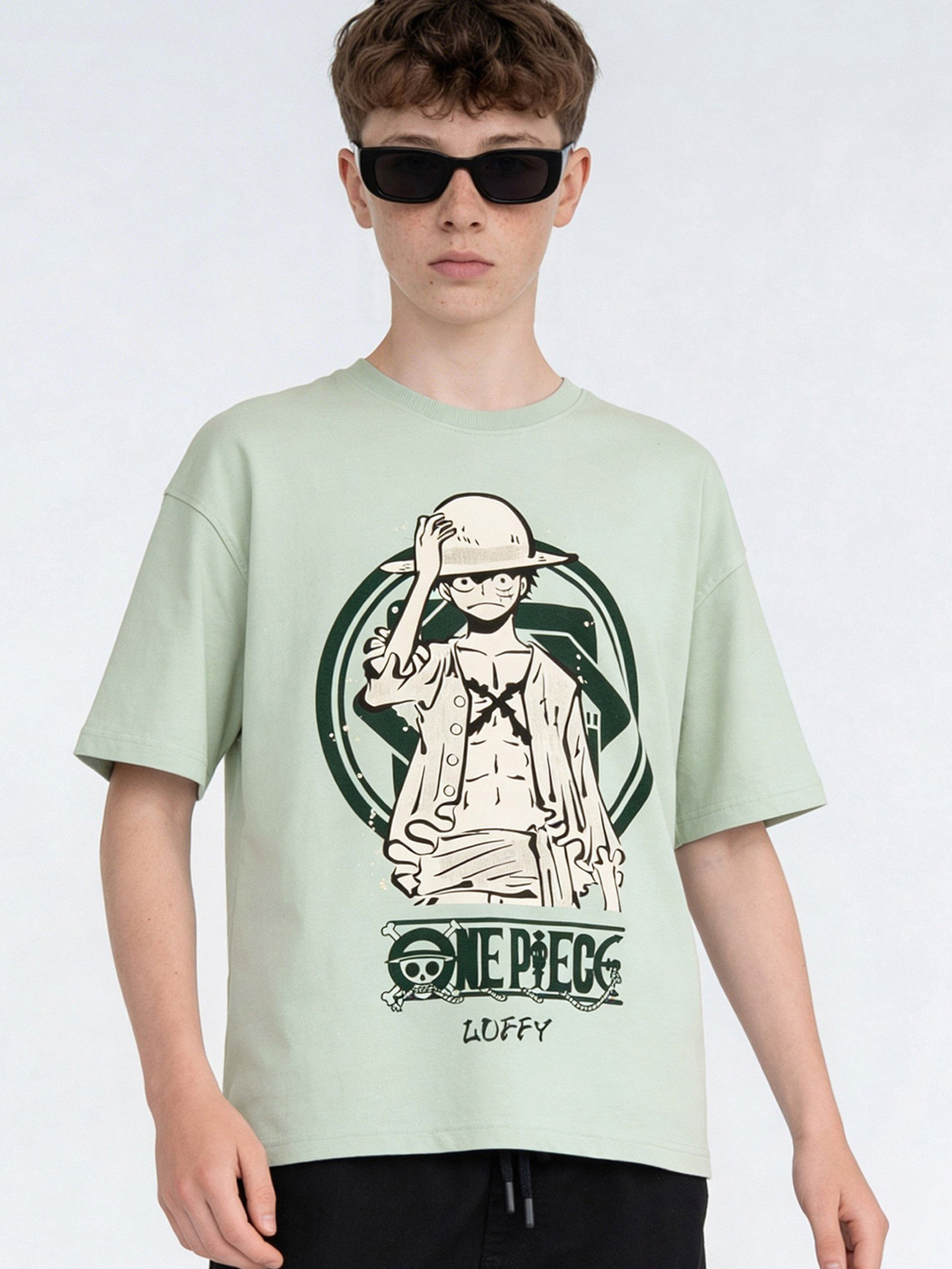 max Boys Green Cotton Tshirts