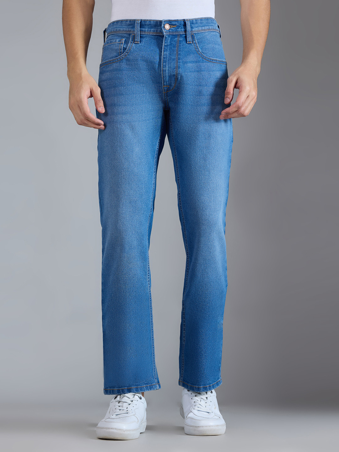 Pepe Jeans Men Holborne Straight Fit Mid-Rise Light Fade Stretchable Jeans