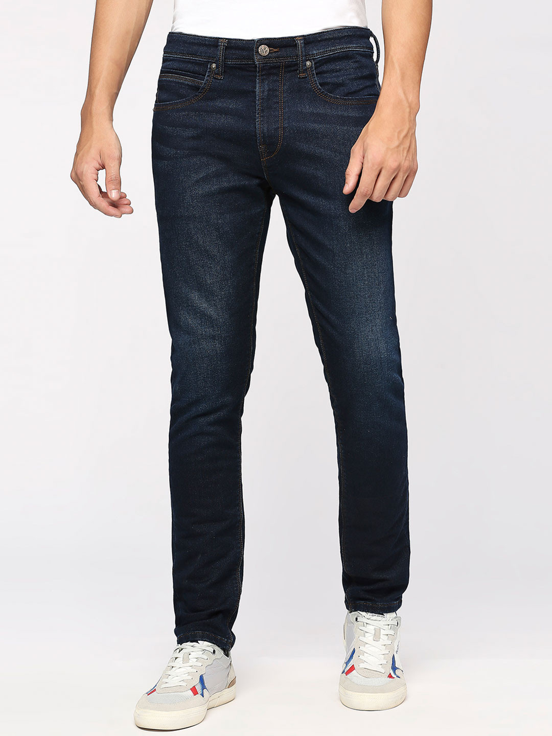 Pepe Jeans Men Mid-Rise Light Fade Clean Look Stretchable Jeans