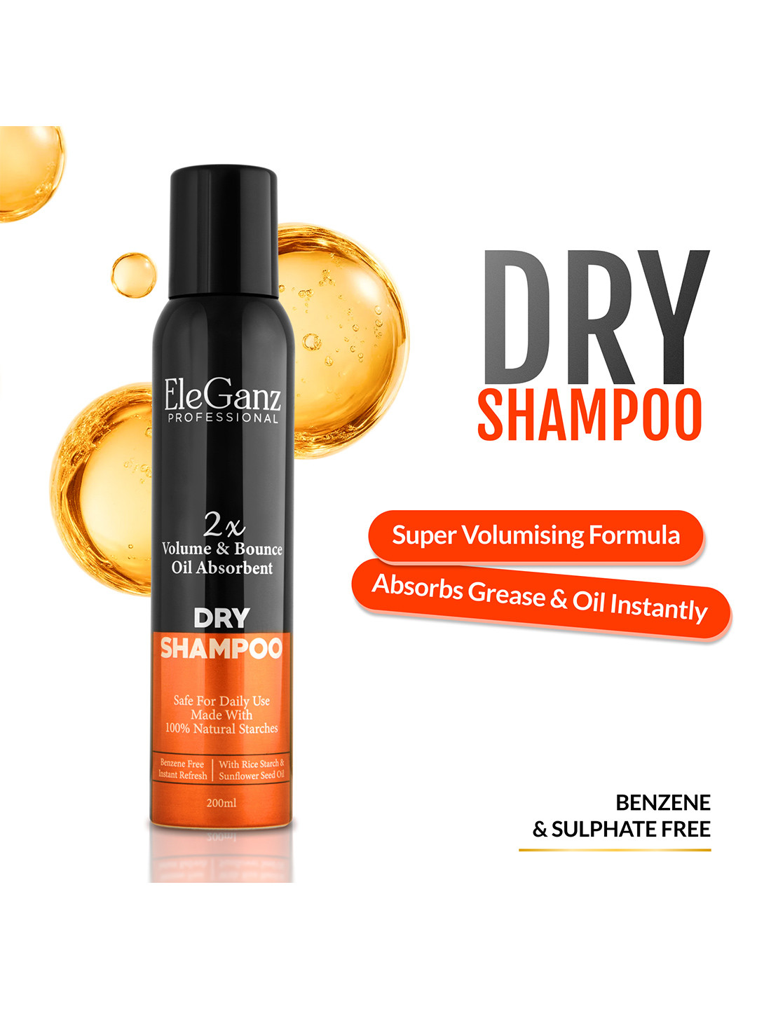 EleGanz Professional 2X Volume Boost Dry Shampoo - 200 ml