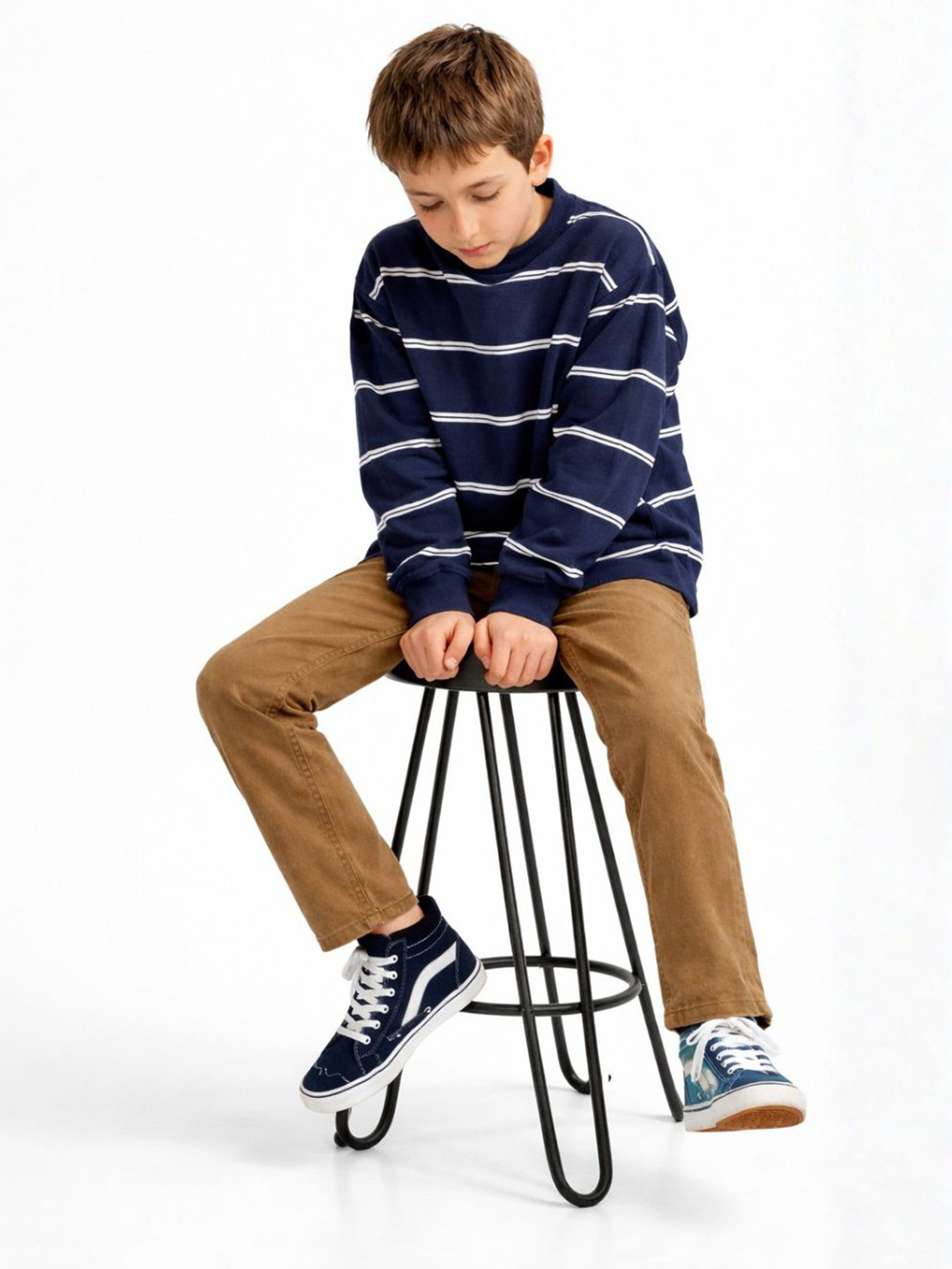 ZAB- ZEN ALPHA BETA Boys Relaxed Fit Mid-Rise Jeans