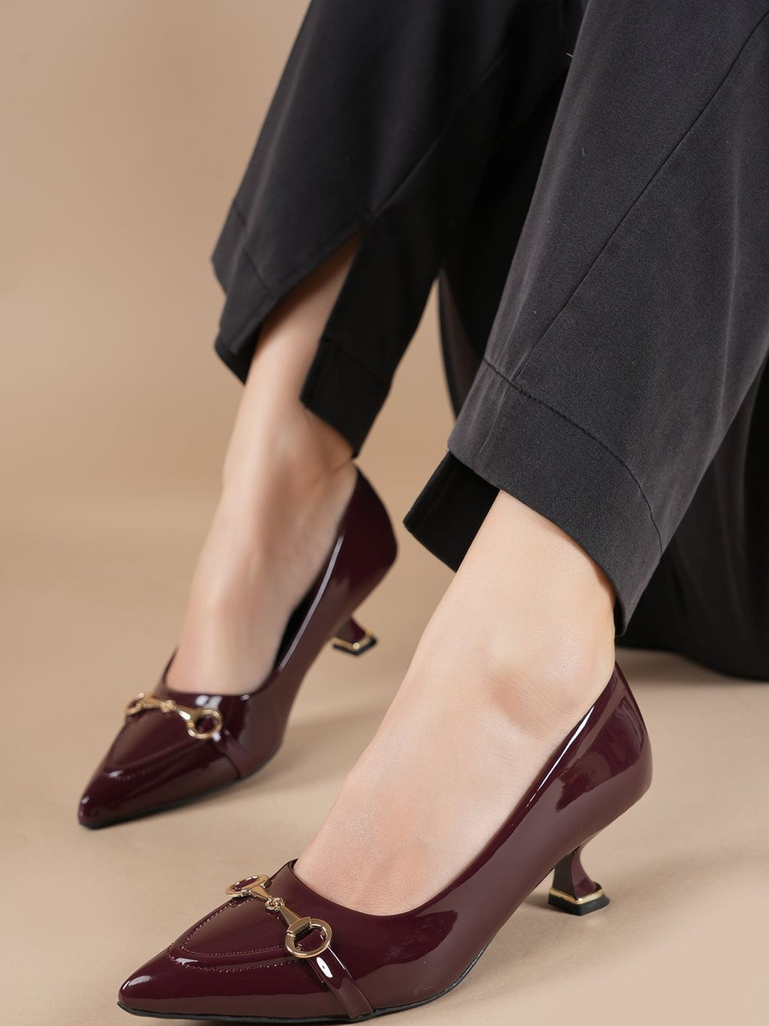 Lavie Work Kitten Pumps with Buckles