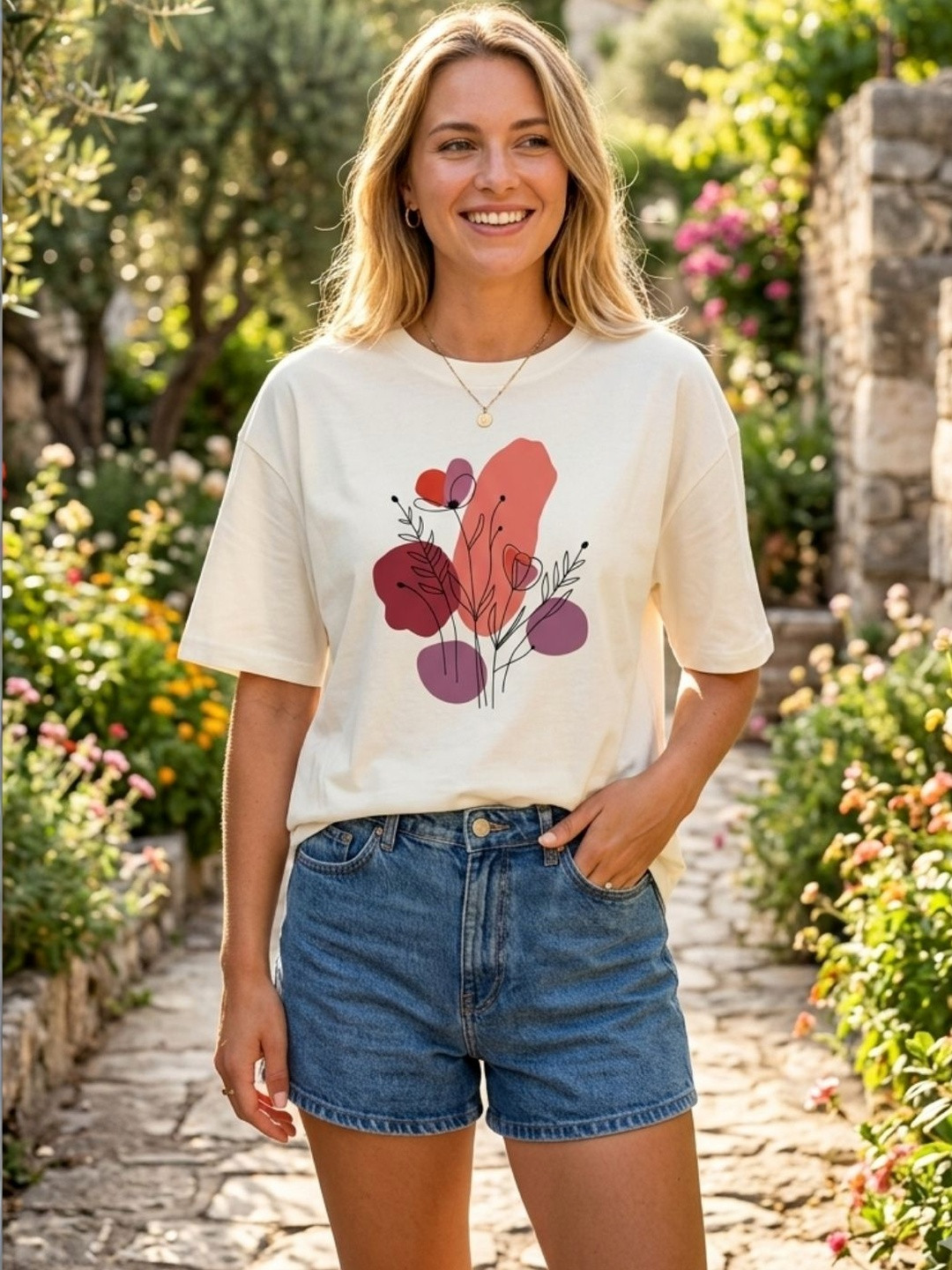 PUELLA Women Printed T-shirt