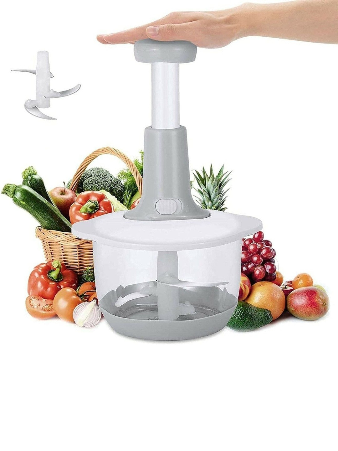 HURRIO Silver-Toned 2026 Plastic Chopper