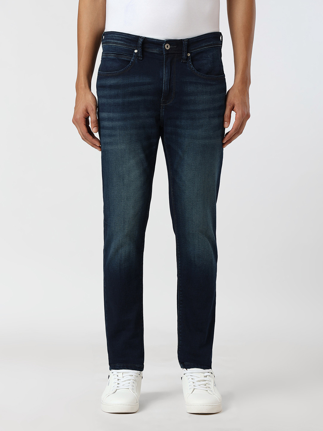 Pepe Jeans Men Straight Fit Mid-Rise Light Fade Jeans