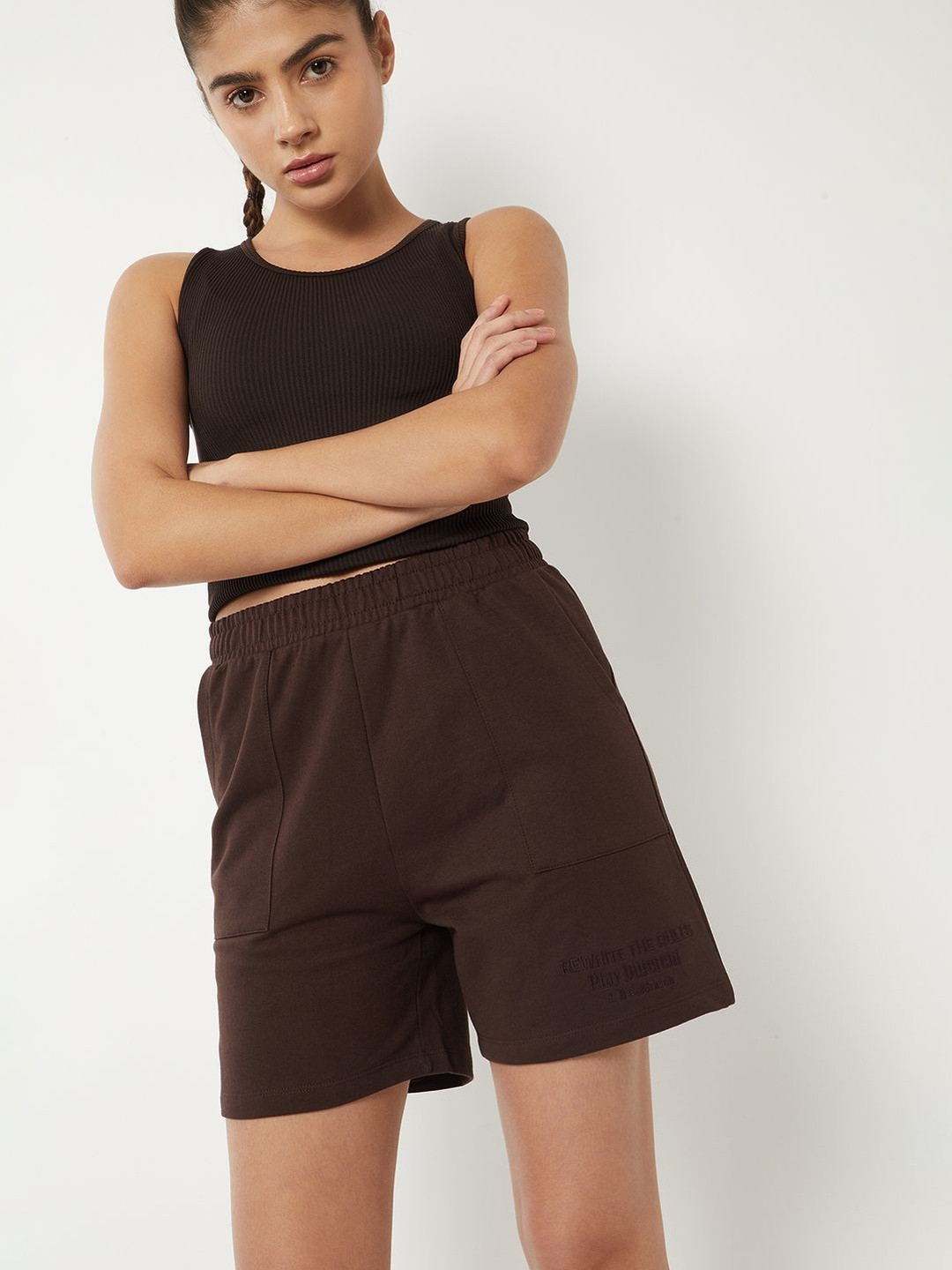 max Women Typography Shorts