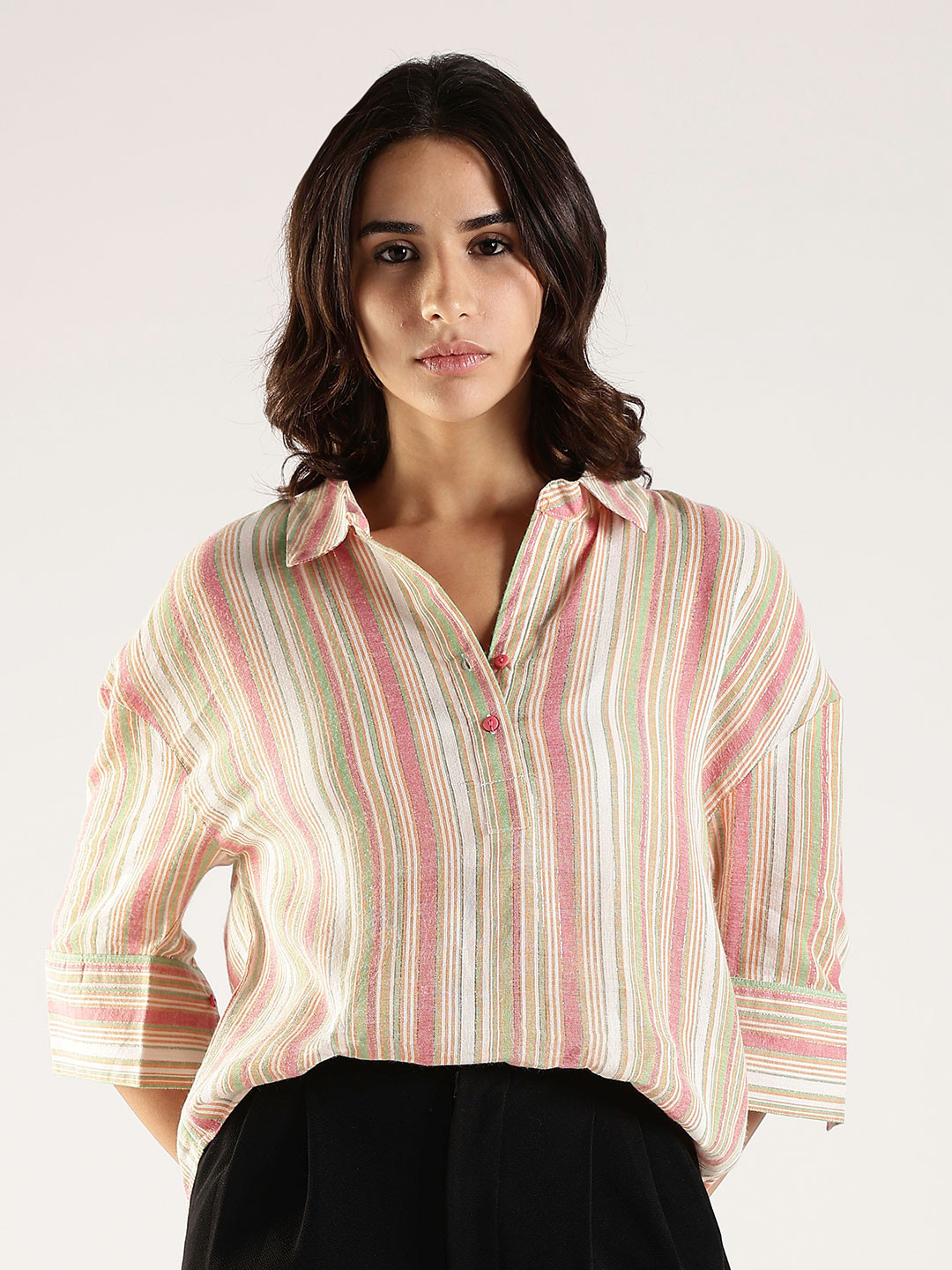 HERE&NOW Women Printed Casual Shirt