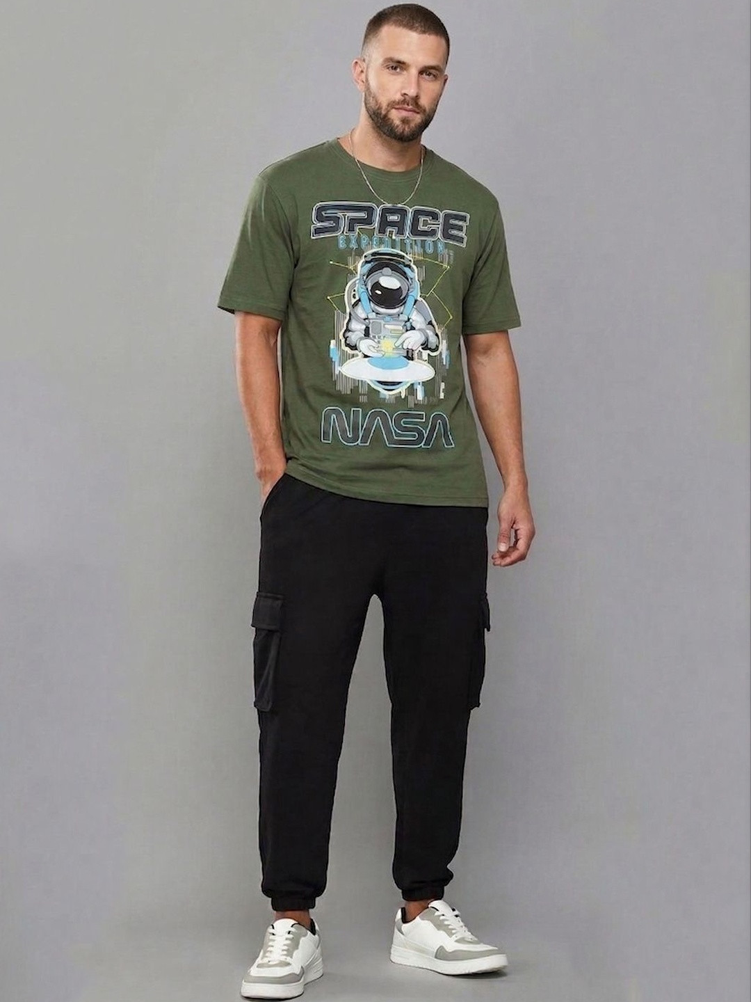 Here&Now X Game Begins Men Printed T-shirt