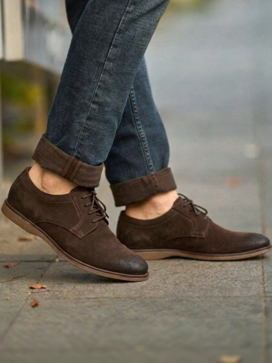 Ruosh Men Suede Derbys