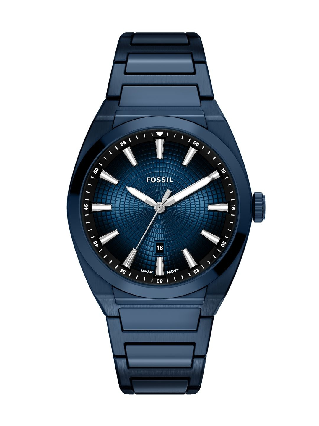 Fossil Men Dial & Stainless Steel Bracelet Style Straps Analogue Date Aperture Watch FS6169
