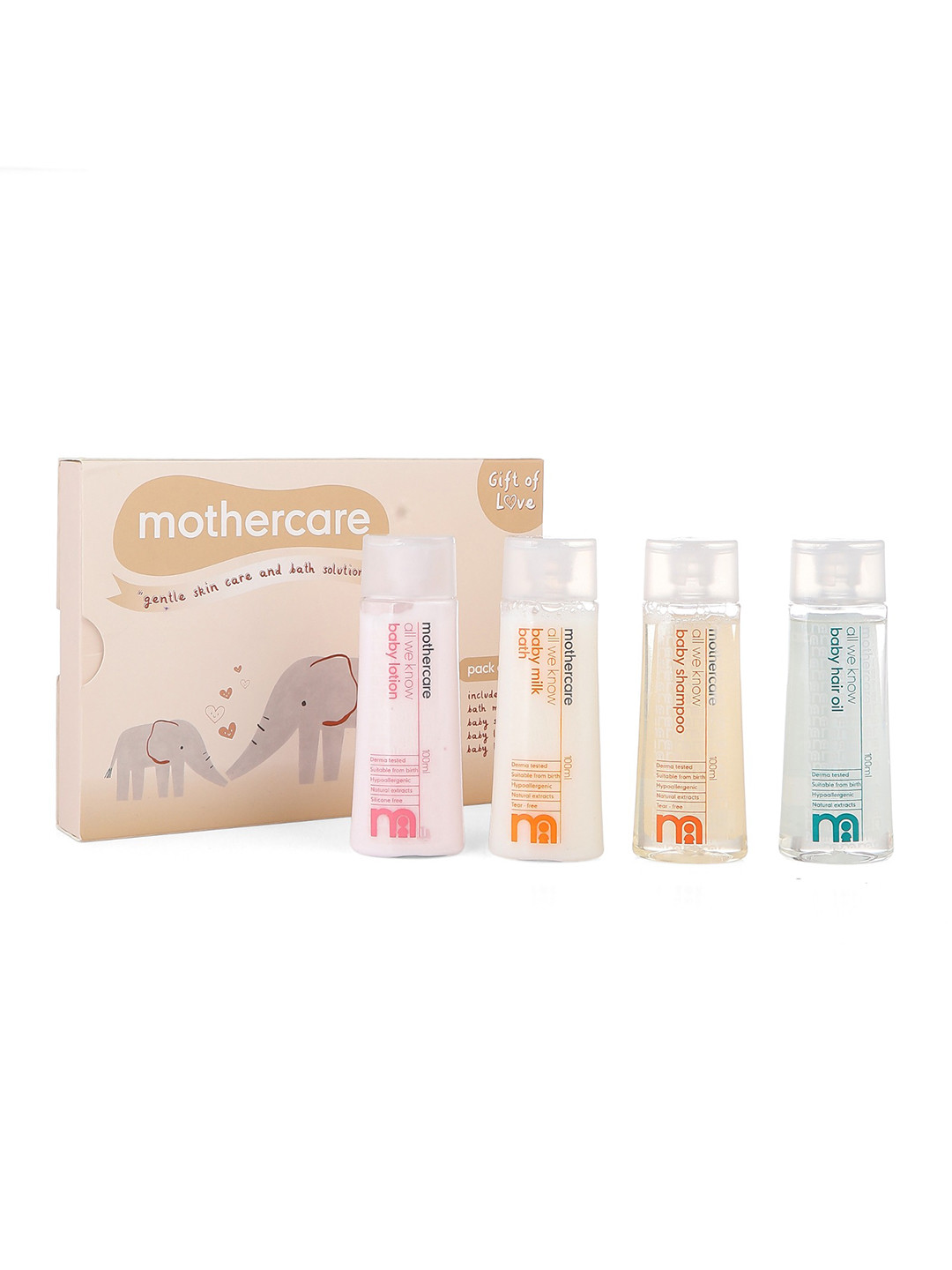 mothercare Set Of 5 Baby Top To Wash, Baby Lotion & Body Wash - 100 ml Each