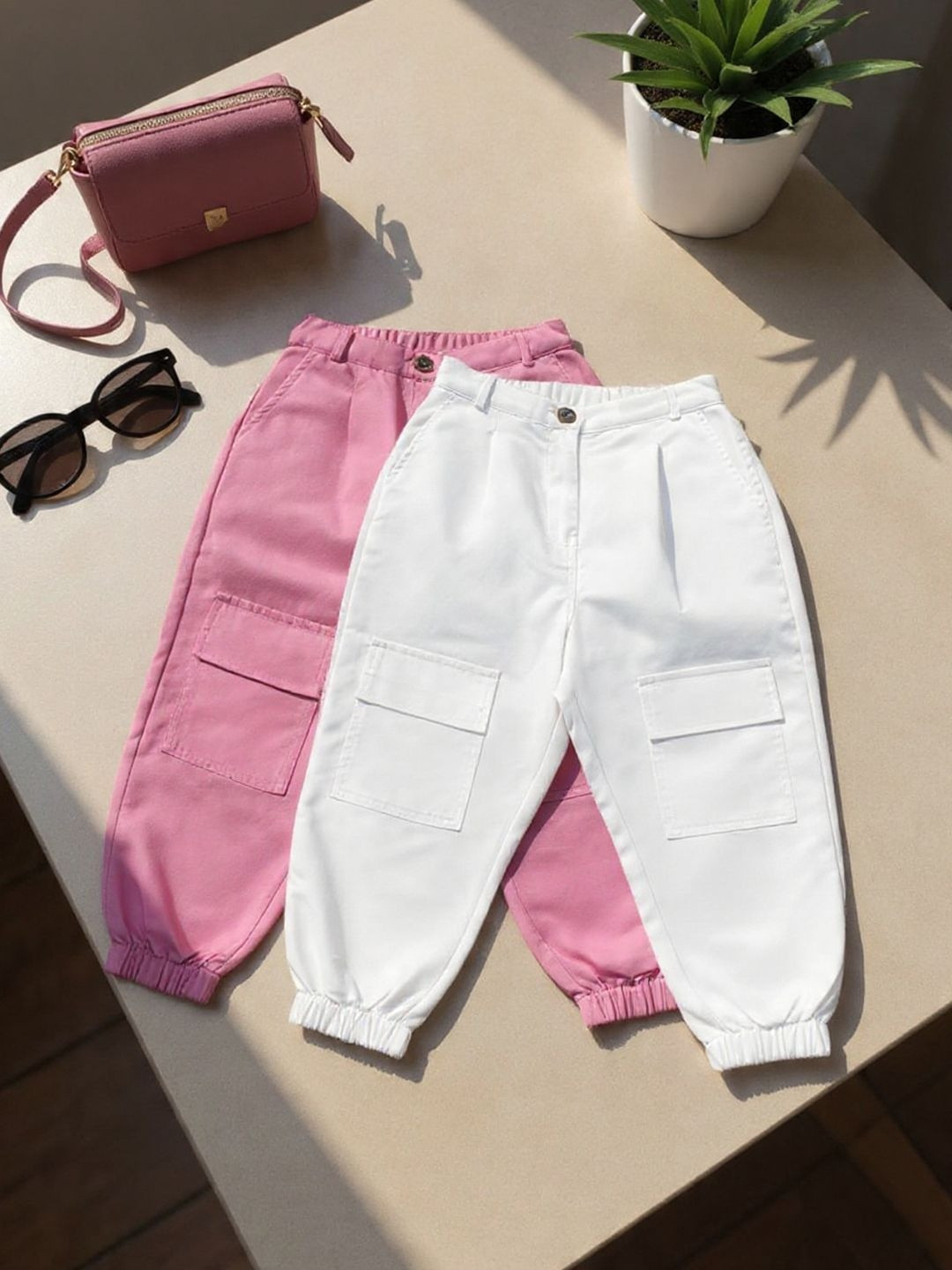 Cutiekins Girls Easy Wash Cargos Trousers