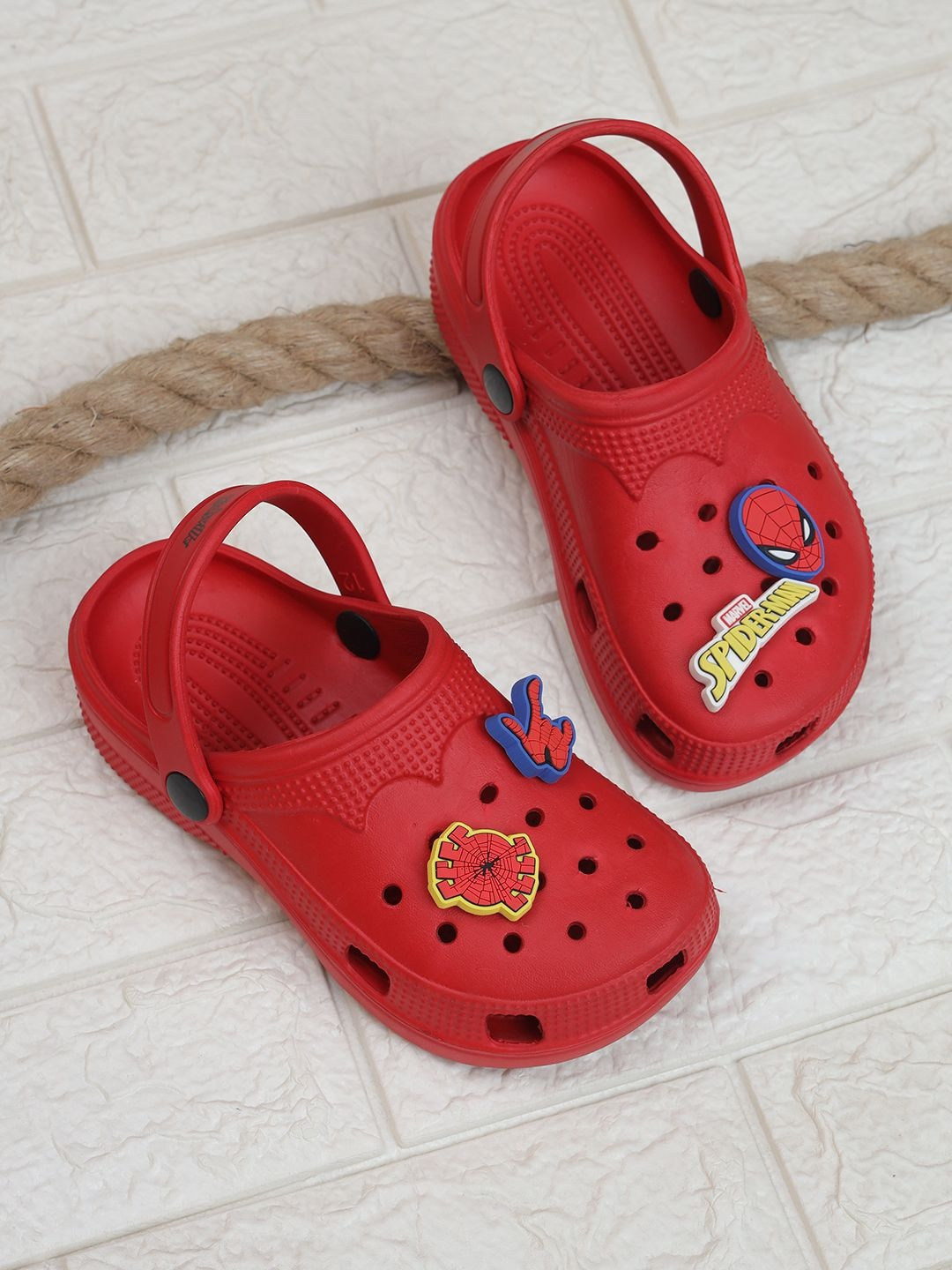 Kids Ville Boys Spiderman Printed Clogs Flip Flops