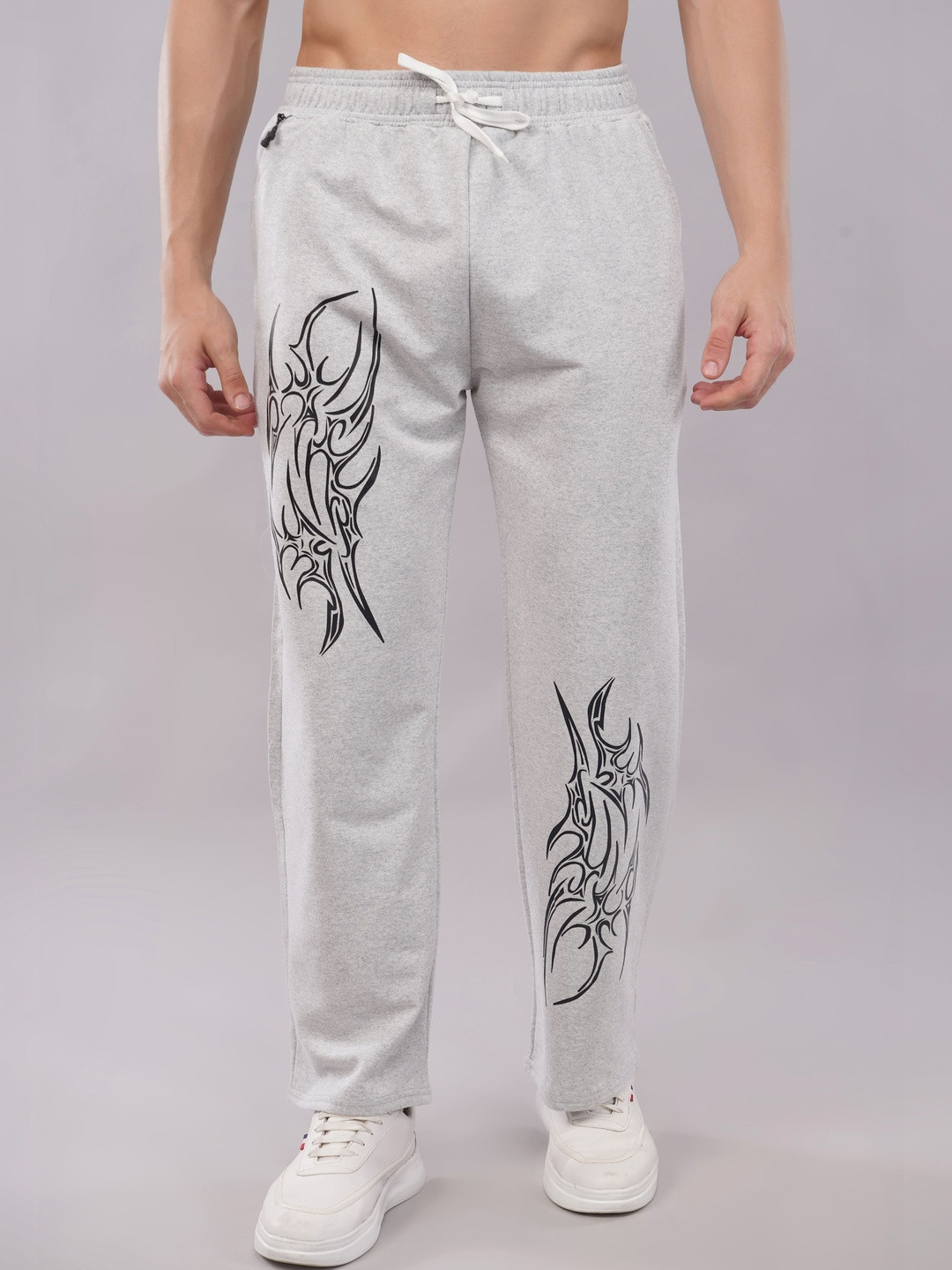 Adore Wear Men Baggy Graphic Print Track Pants