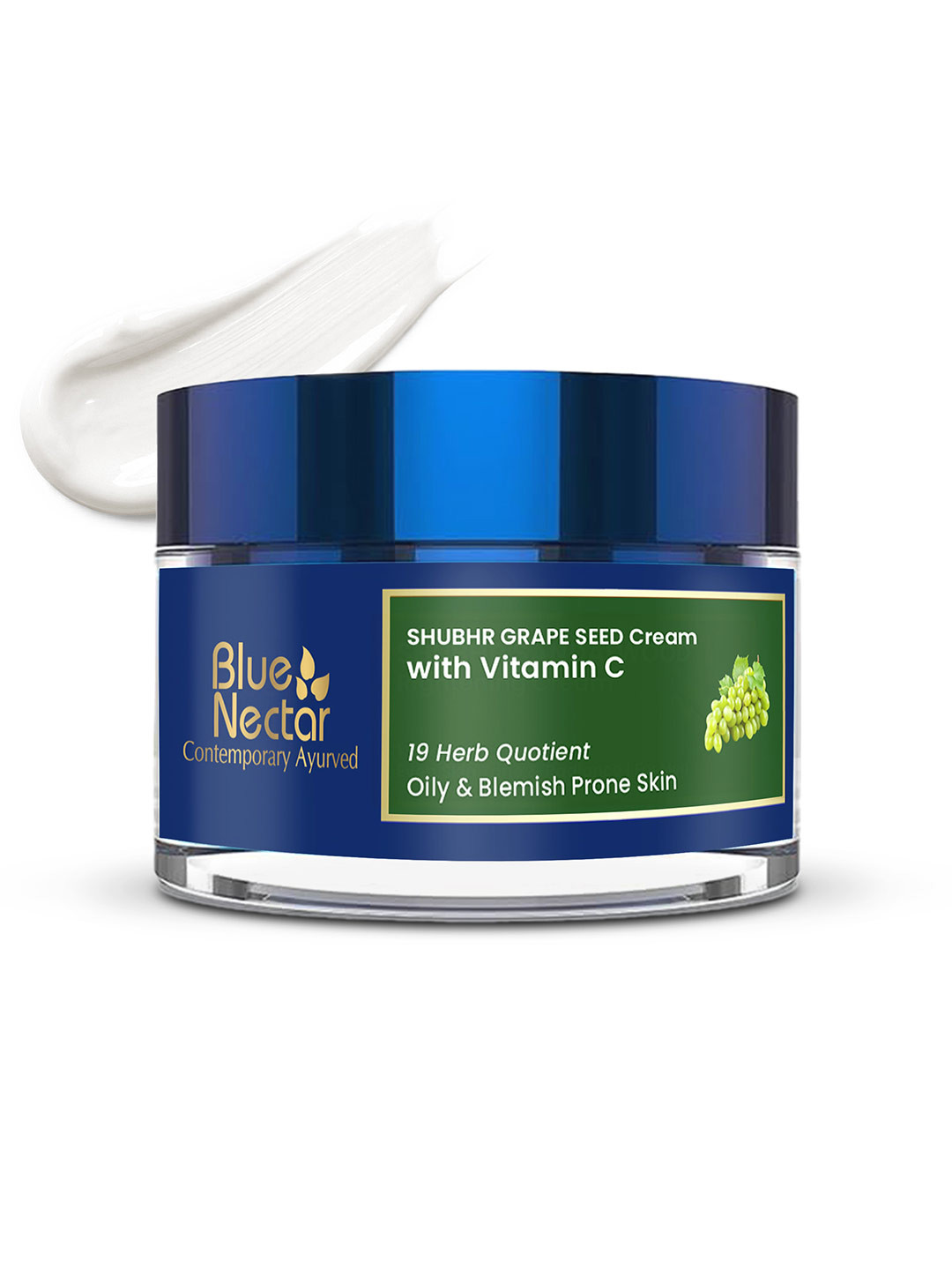 Blue Nectar Vitamin C Face Moisturizer Cream For Oily & Acne Prone Skin - 50g