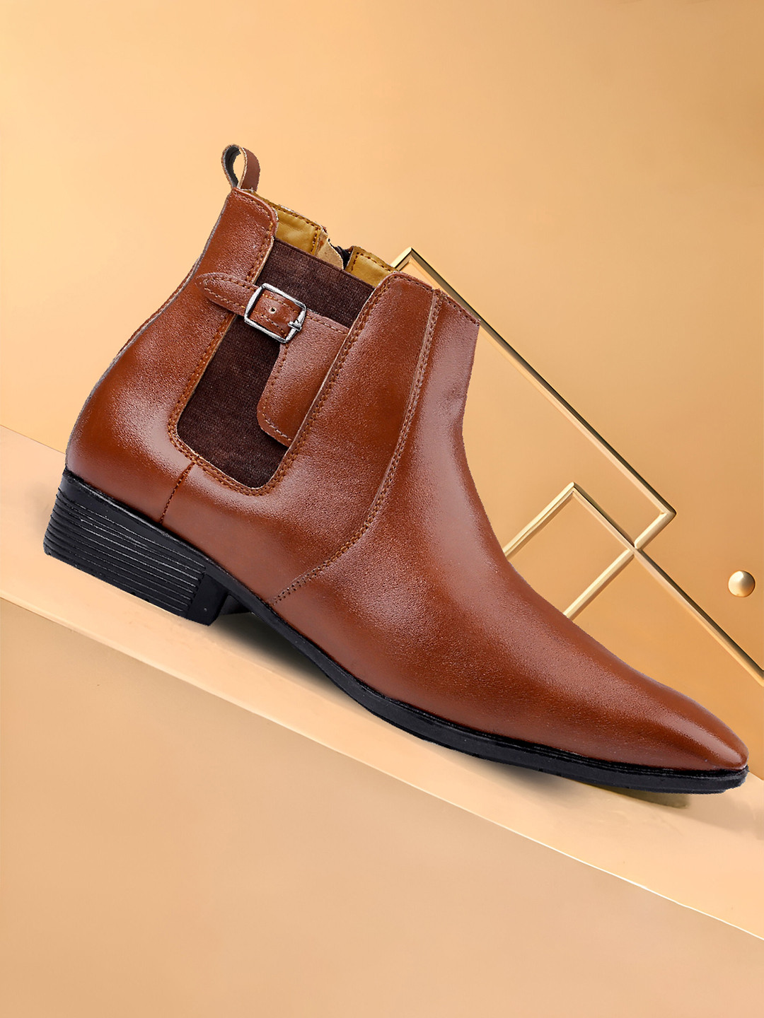 Bxxy Men Round Toe Chelsea Boots