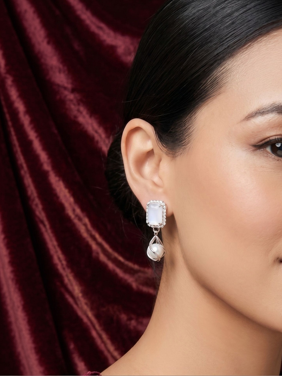 SZN Geometric Drop Earrings