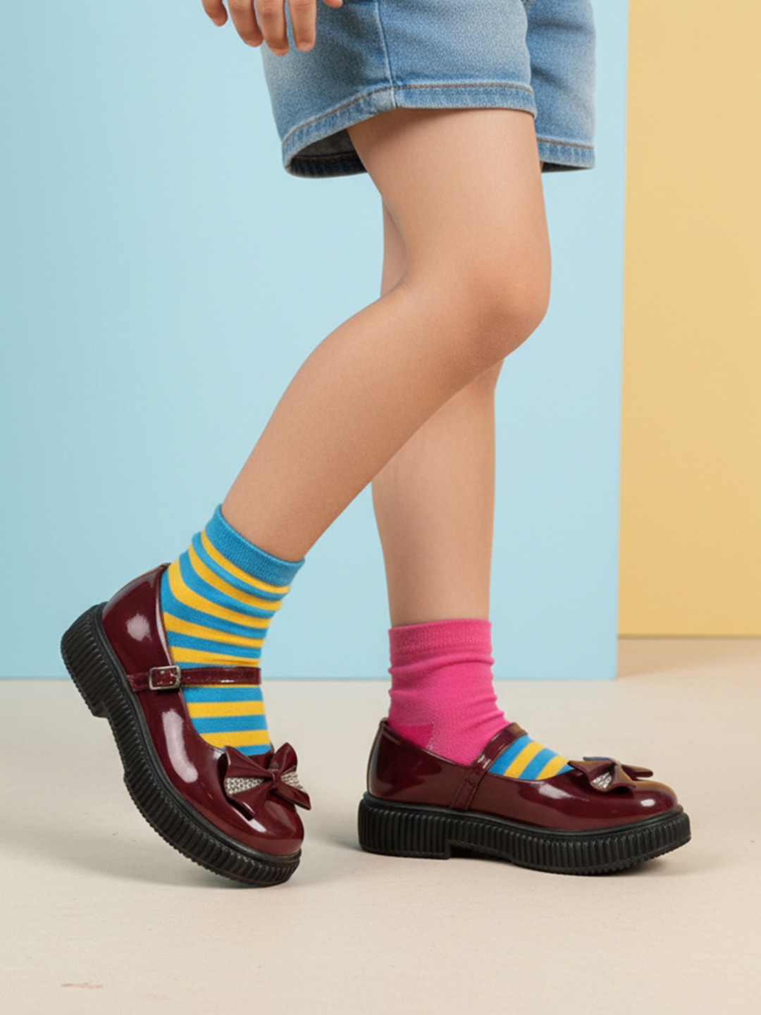 Carlton London Girls Flatform Bows
