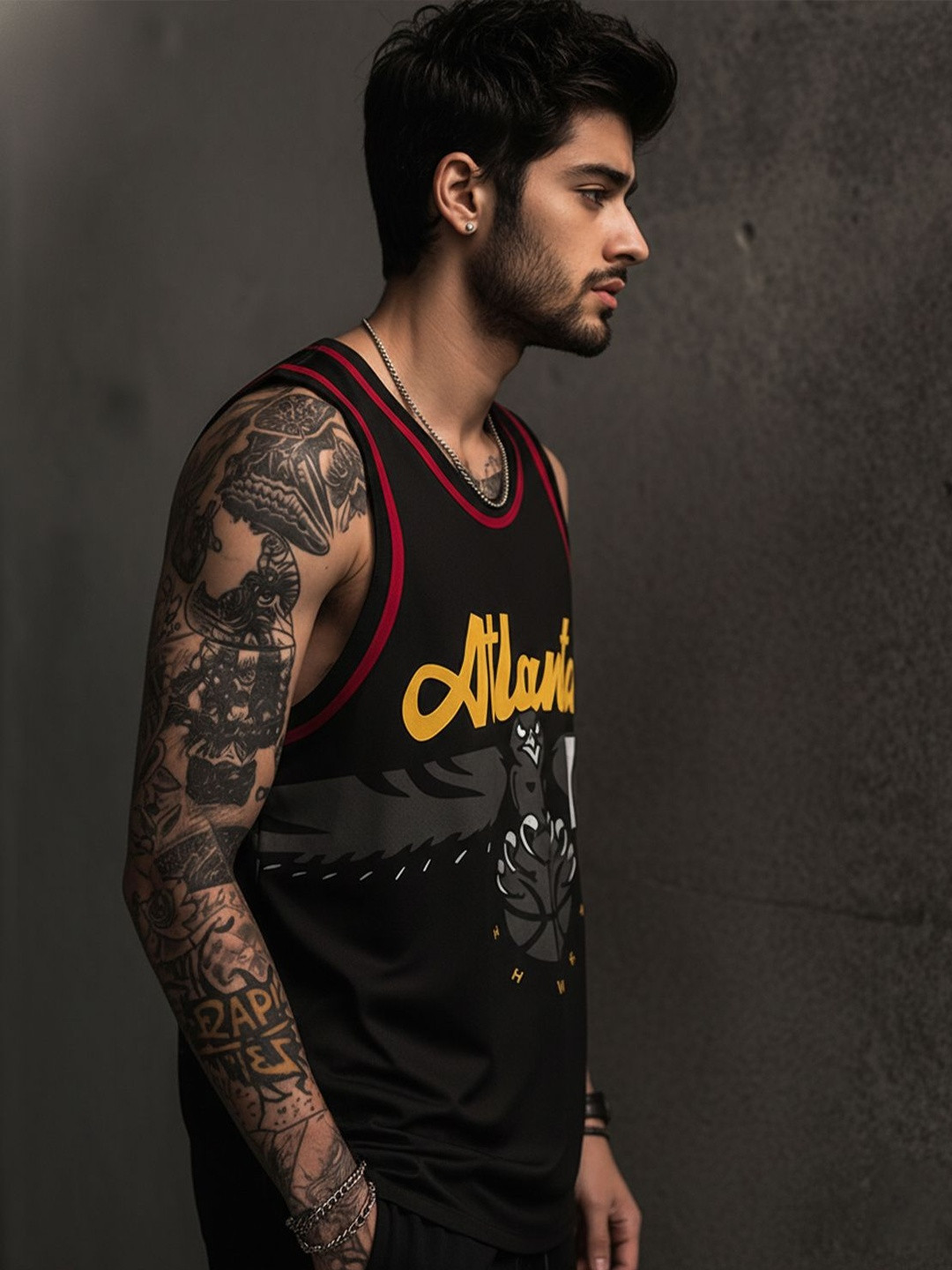 Force Printed Round Neck Cotton Gym Vest Innerwear Vests