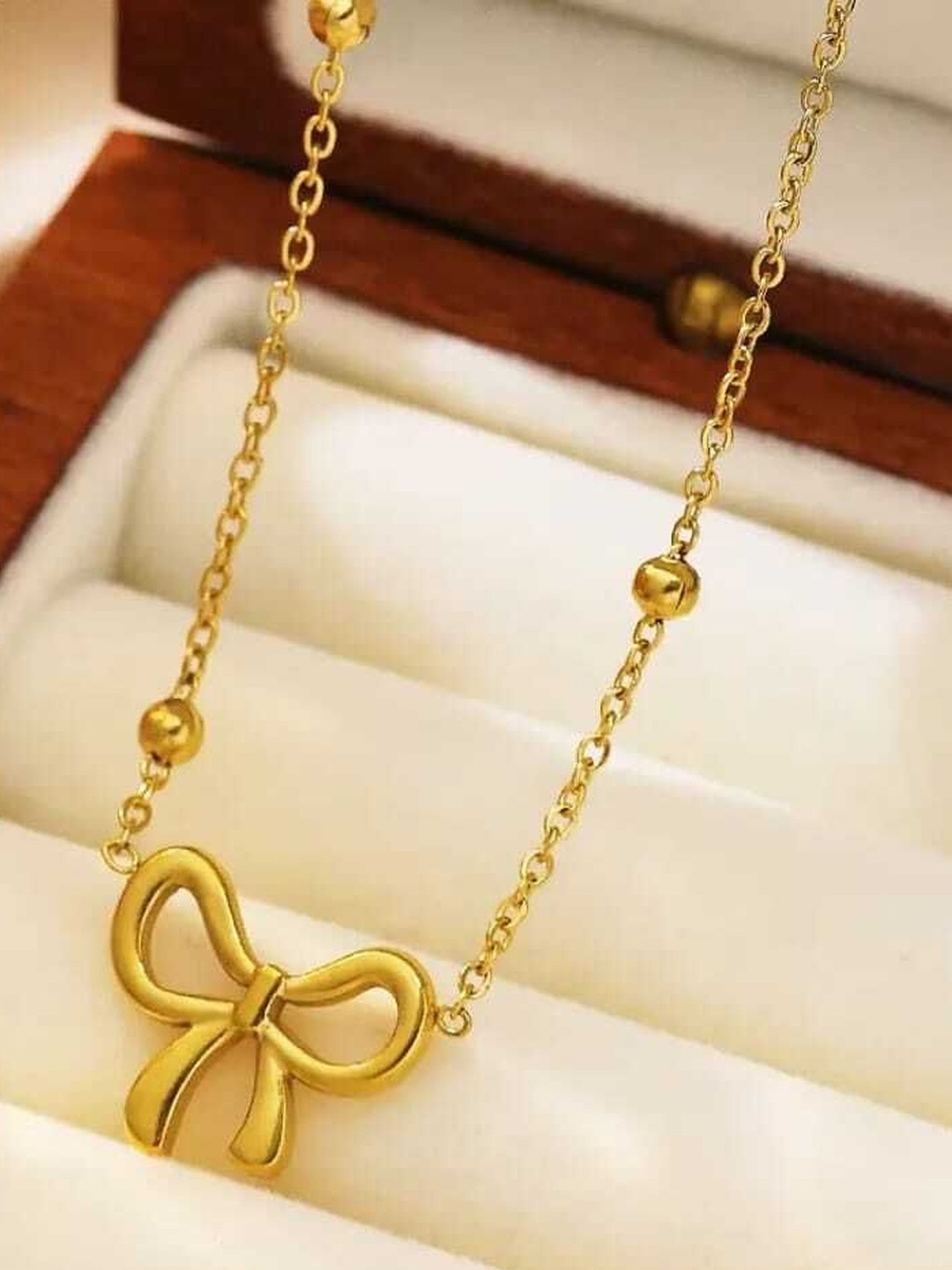 KARISHMA KREATIONS Women Stainless Steel Gold-Plated Tribal Necklace