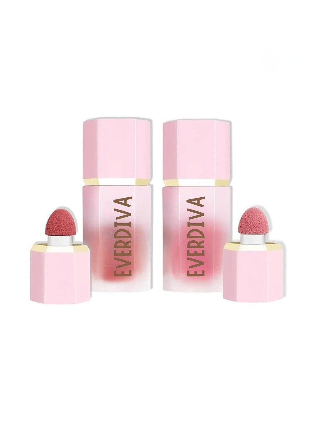 everdiva Set Of 2 Mousse Liquid blush - 15 ml Each