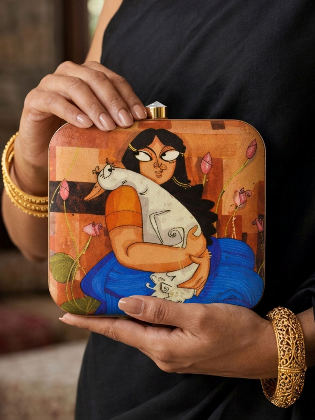 ARTKLIM Printed Fashion Clutch